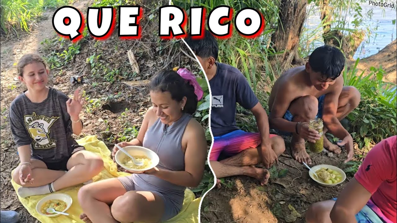 Así disfrutamos un RICO CALDO DE GALLINA CRIOLLA a la oria del RIO🤩Gustos Que Dan Gustos