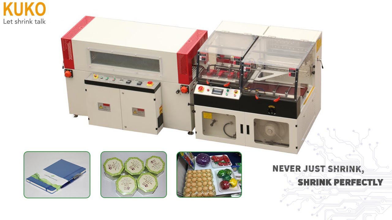 auto vertical l bar sealing machine packing process
