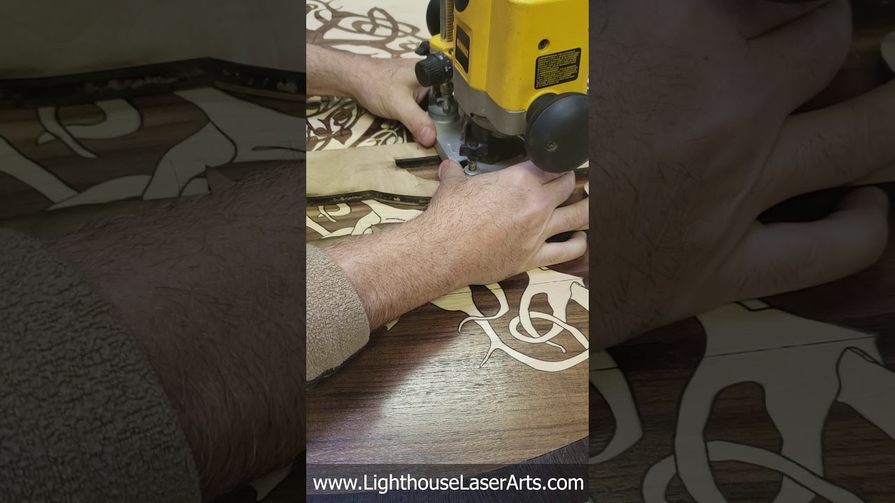 Hardwood Floor Medallion Inlay Repair