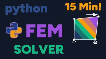Build a FEM Solver in Python Under 15 Mins With Plot!! #python #FEM