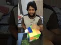 Solving The Biggest Rubik's Cube With Just 1 Hand #shorts