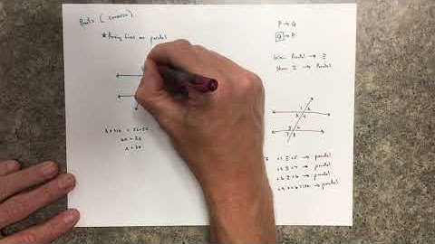 Proving Lines Parallel using the Converse Video