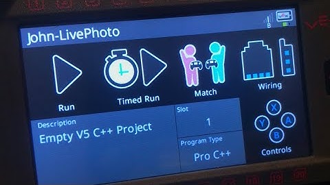 [VEX V5] Animated Picture Demo