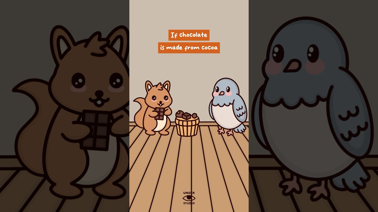 Can’t Argue With That Logic 🍫 Birdie & Squirrel | Comedy Animation Meme | If Chocolate Is Made From