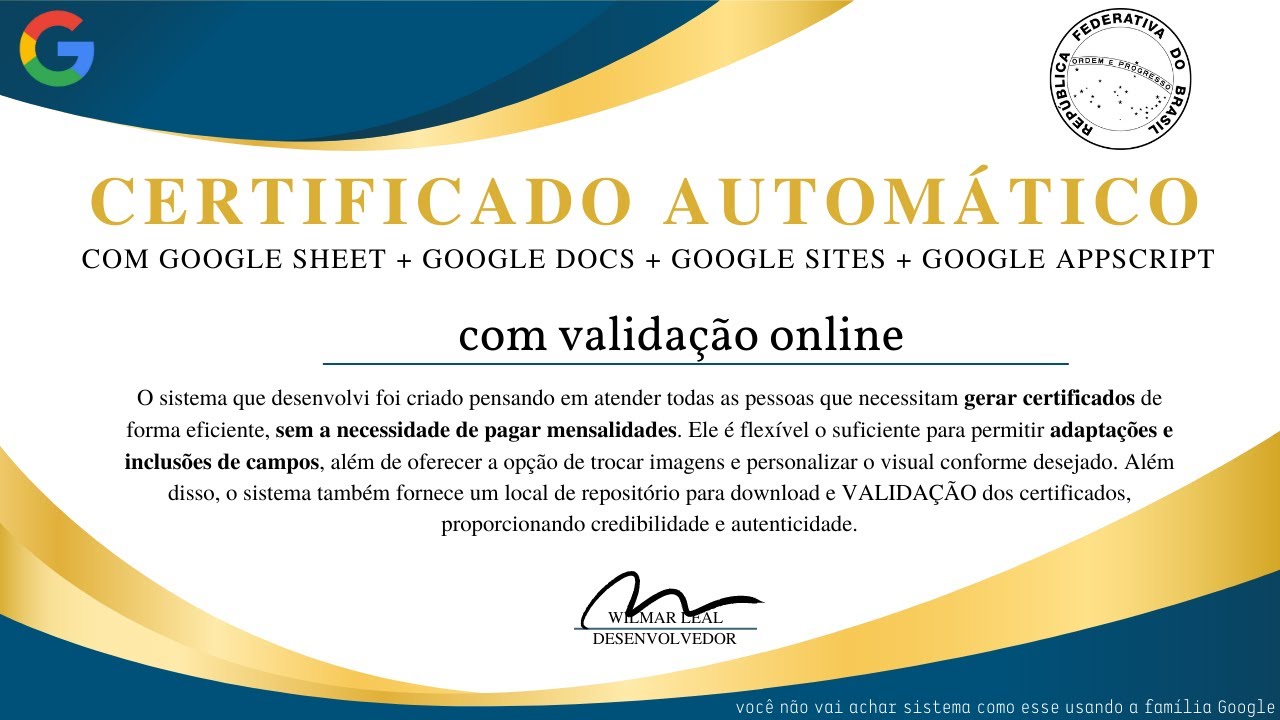 Sistema Integrado para Emissão de Certificados com validação online com ...