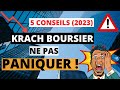 Krach boursier  5 conseils pour sy prparer 