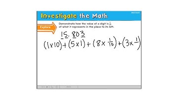 chapter 1 lesson 6: Place value through thousandths