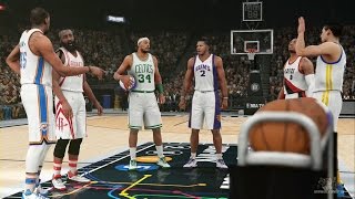 NBA 2K16 - All Star 3 Point Contest Ft. James Harden, Kevin Durant, Klay Thompson, & MORE!! HD
