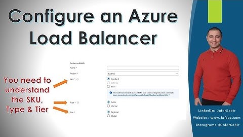 Azure Load Balancer Configuration