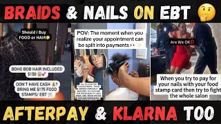 Using EBT & KLARNA for NAILS & BRAIDS⁉️😳 Viral Beauty Trend Sparking Debate | TikTok Reaction