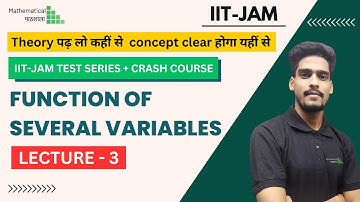FOSV - LECTURE 3 | IIT JAM CRASH COURSE | WITH MANISH GOKANI | #iitjam #iit #iitjam2024