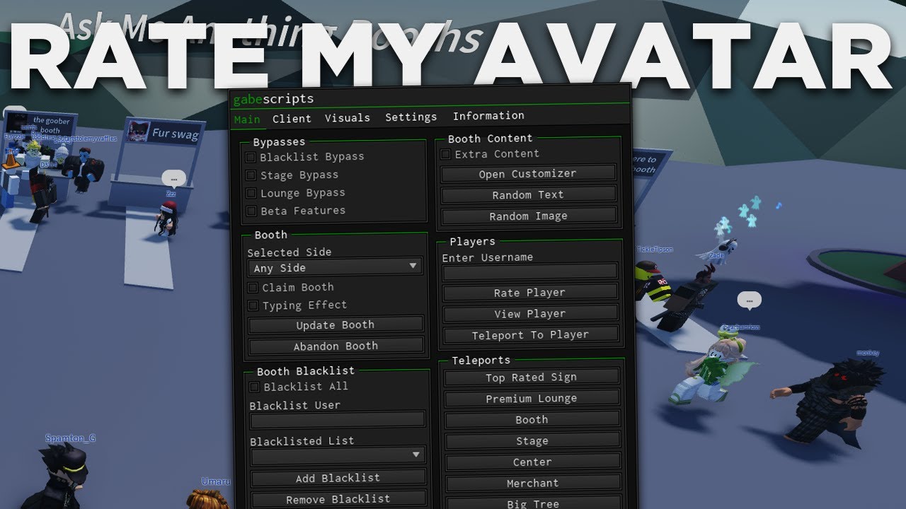 How to Own a Booth in Rate My Avatar Roblox 