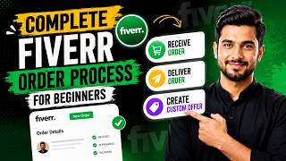 Fiverr Order Process for Beginners - How to Receive, & Deliver Orders on Fiverr & Custom Request