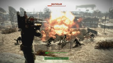 Fallout 4 - Fat Man / Mini Nuke VS 50 Deathclaw