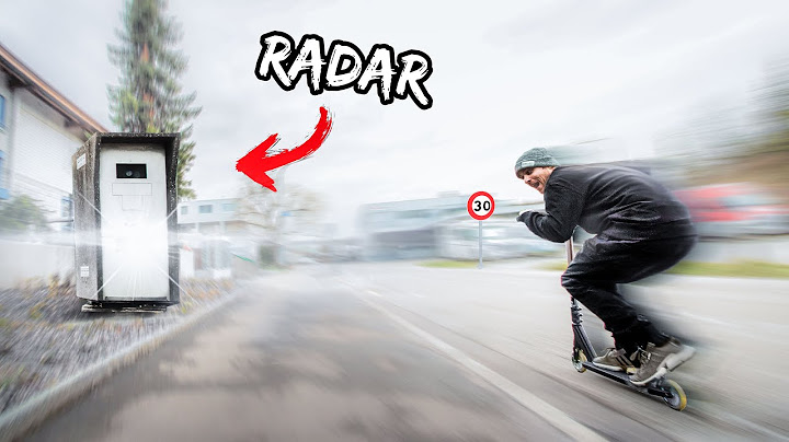 SE FAIRE FLASHER PAR UN RADAR EN TROTTINETTE !!! 😱