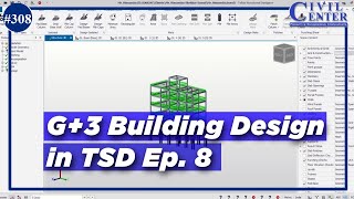 G+3 Building Design in TSD Ep  8