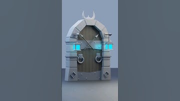 "Making a Dungeon Door In Blender "#3d #vikings#blender3d #lowpoly #cg