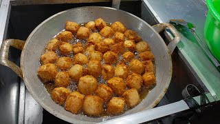 Belajar membuat Tahu crispy jualan di pasar malam