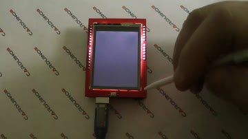 Тест калибровки сенсорного дисплея 2.4 дюйма + SD карта, шилд для Arduino UNO, MEGA