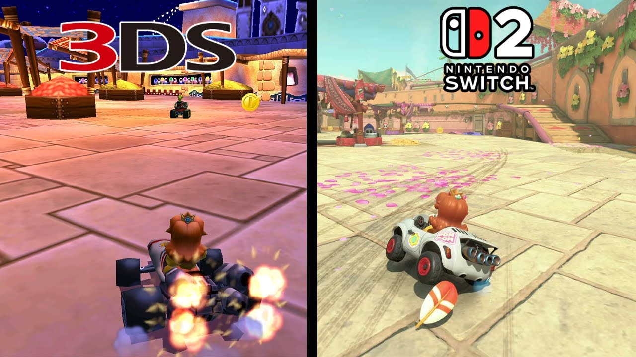 3DS Shy Guy Bazaar - Mario Kart 7 (3DS) vs Mario Kart World (Nintendo Switch 2)