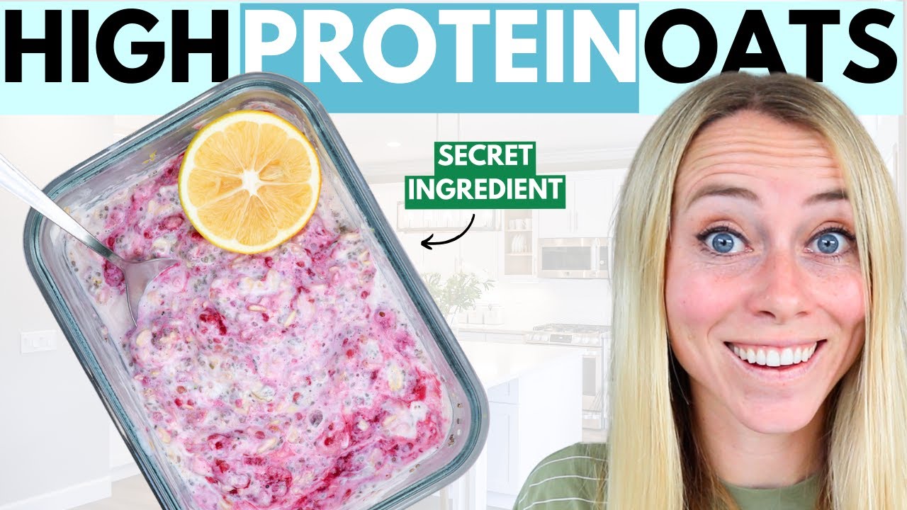 Моя *НОВАЯ* высокобелковая овсянка с малиной, приготовленная на ночь!