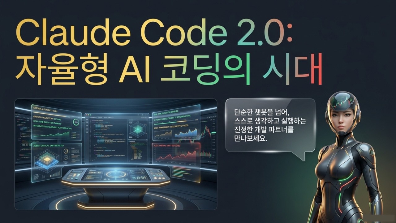 ⁣Claude Code 2.0: AI가 알아서 코딩하고 매매까지? 끝판왕 등장 | 스스로 코딩하고 수익 내는 클로드 코드