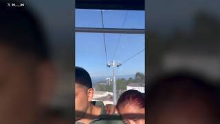 Family terrified as they dangle on gondola during Colombia earthquake