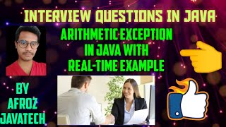 Exception Handling-Arithmetic Exception #with 1 Example in java|User Defind message By javatech]