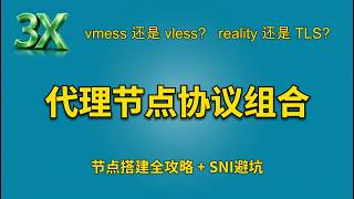 节点搭建③：代理协议组合教程｜3x-ui设置科学上网节点