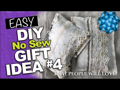 EASY Inexpensive DIY Christmas Gifts #4 - No Sew Lavender Sachets