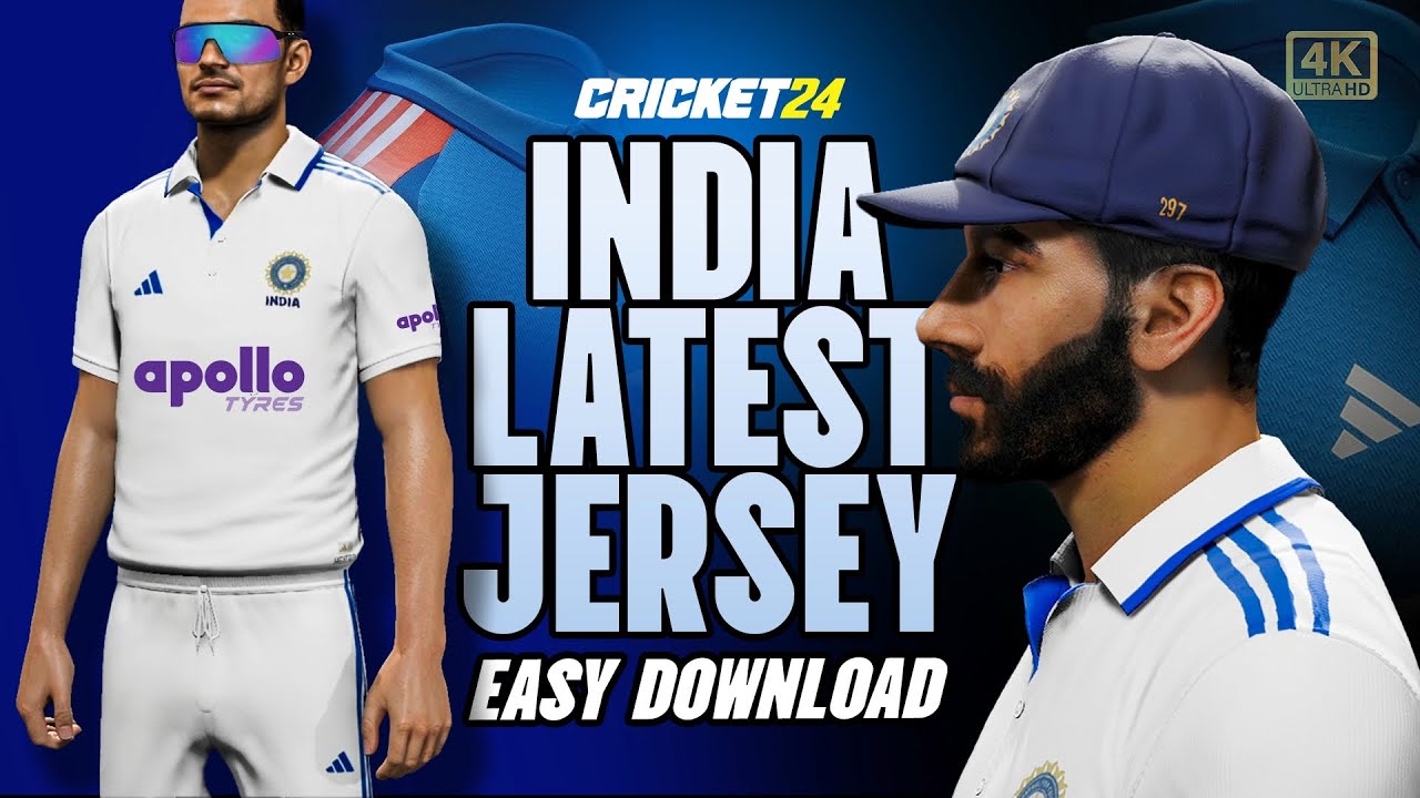 Как скачать футболку сборной Индии (тест, ODI и T20) — Учебное пособие по Cricket 24