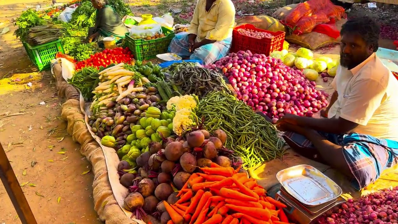 👀🐠டண் கணக்கில் கருவாடு கிடைக்கும் சந்தை காய்கறி சந்தை 💥