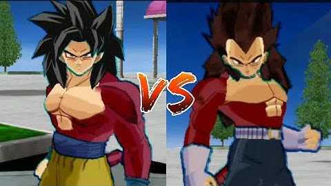 SSJ4 Goku Vs SSJ4 Vegeta | DBZ Tenkaichi Tag Team Mod