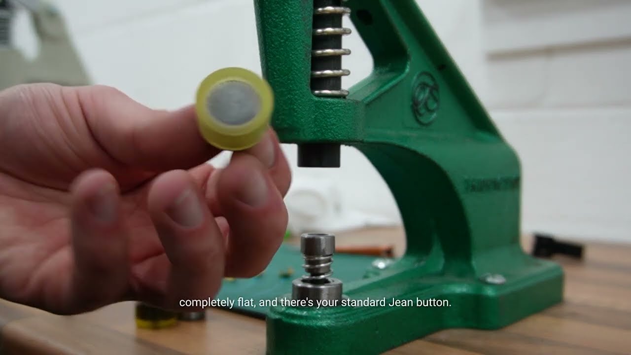 How to install jeans buttons & rivets 