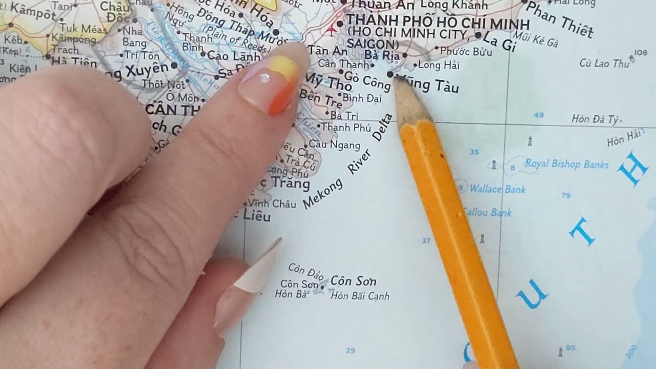 ASMR ~ Bà Rịa–Vũng Tàu, Vietnam History & Geography ~ Soft Spoken Map Tracing Google Earth