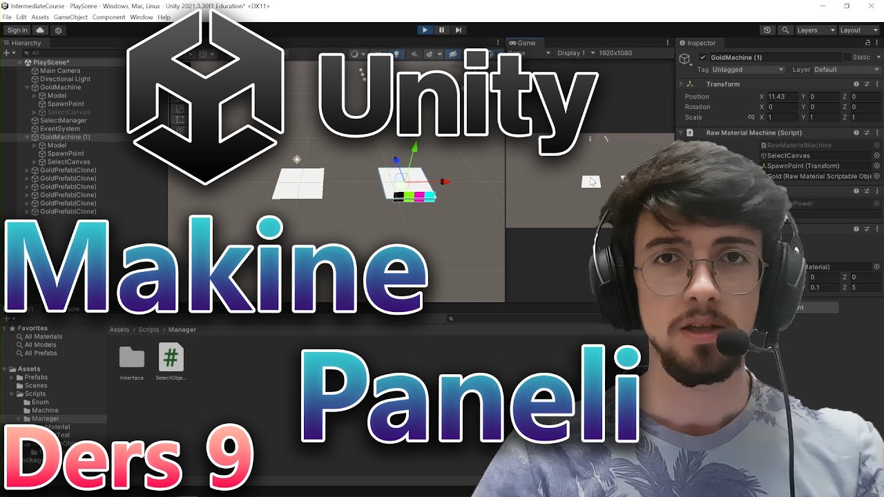 Makine Güç ve Panel | EP9 | Orta Seviye Unity Eğitimi - YouTube