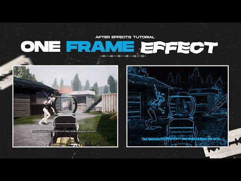 How to do "One Frame Glitch" Effect?  After Effects - Tutorial 💀 PUBG/BGMI