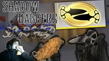 CS:GO | 1 CASE 1 KNIFE - FT SHADOW DAGGERS SCORCHED UNBOXING