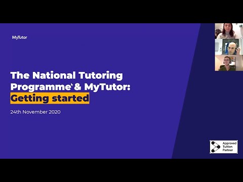MyTutor - Schools - National Tutoring Programme & MyTutor: Getting Started