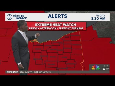 Extreme Heat Watch issued: Cleveland weather forecast for June 20, 2025 ...