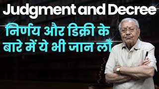 All about Decree and Judgment || LK Bhargav Sir