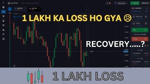 How i recover my loss in binary trading | quotex loss recovery 😱💸💸