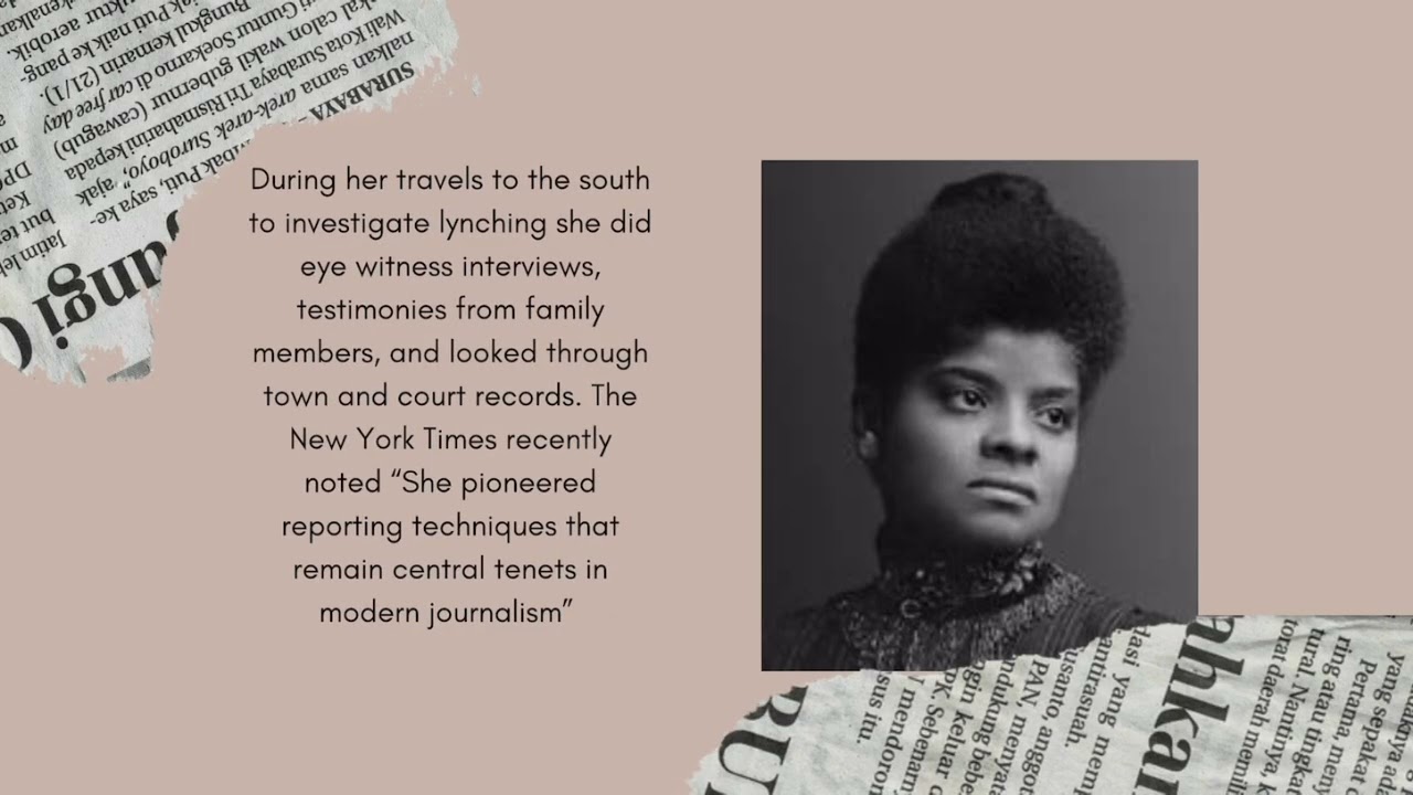 Ida B Wells Contribution to Journalism