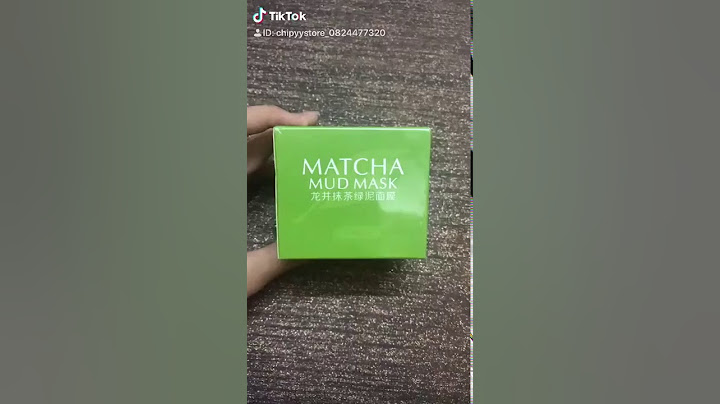 Mặt nạ bùn non matcha review