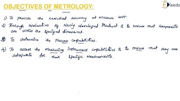 Objectives of Metrology - Metrology - Metrology and Quality Engineering
