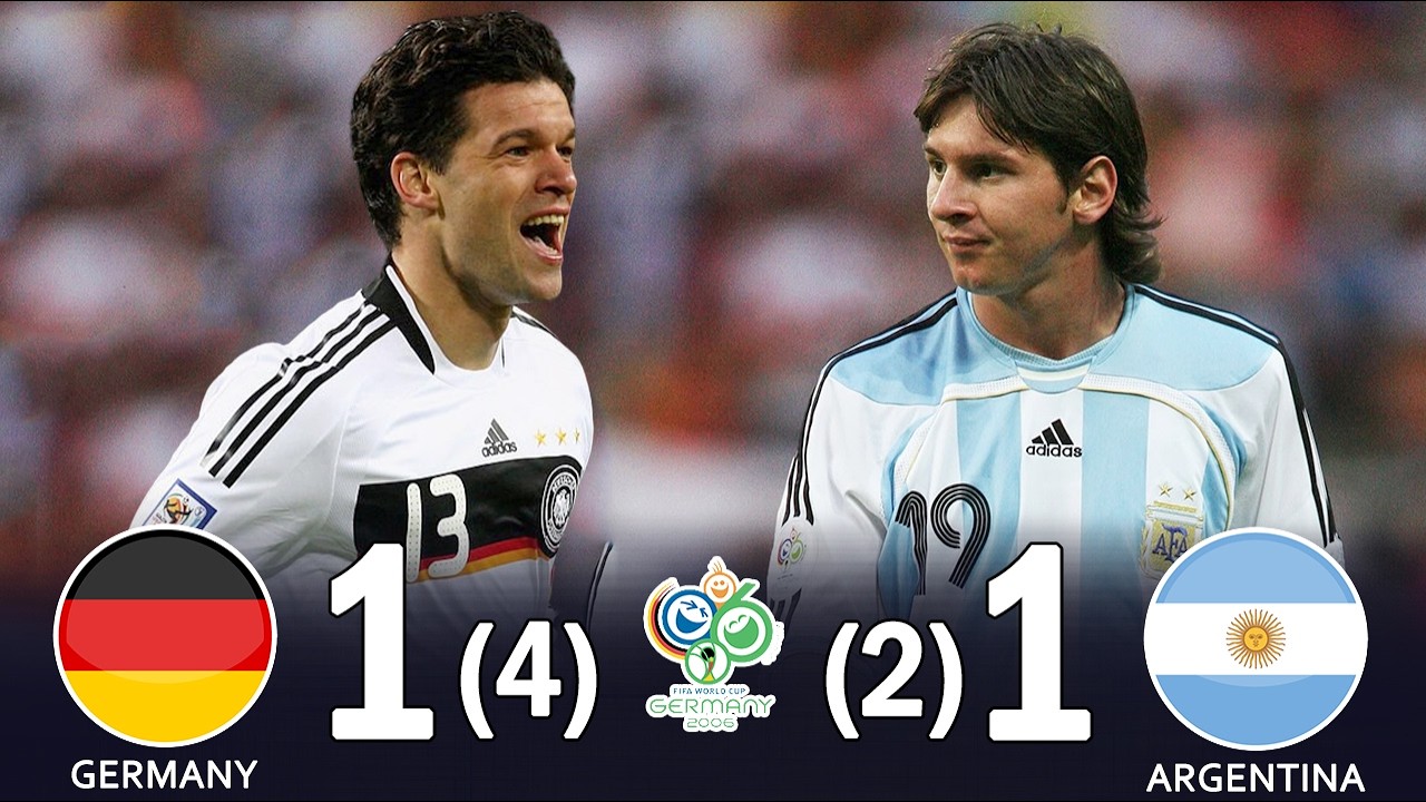 伝説すぎる一戦…ドイツ代表vsアルゼンチン代表、戦士たちの激闘!2006年W杯準々決勝