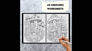Zentangle Mushroom Coloring Pages — Nature Fungi Art (Printable Flip-Through)