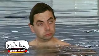 Mr. Bean am Pool
