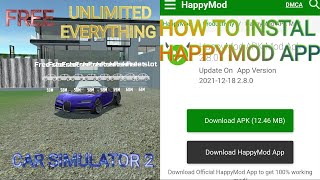 how to install happy mod app and unlimited everything in car simulator 2 [A P ALI PLAYZ] screenshot 2