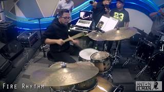 Fire Rhythm |  Michael Alba Drum Performance | 2nd Dubai Drum Masterclass 2019